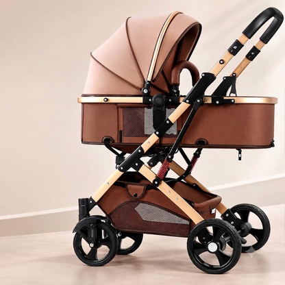 KIDSPARK Éclat | 2 in 1 baby stroller | convertible bassinet | One hand fold | premium shock absorption