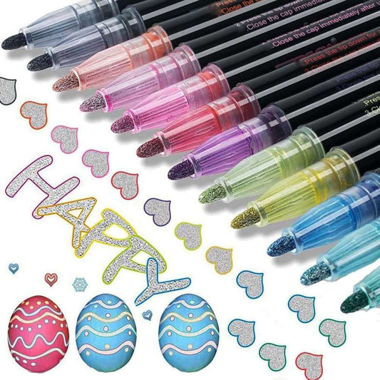 ZORSE 12 Color high quality Outline Markers for Vibrant Creativity