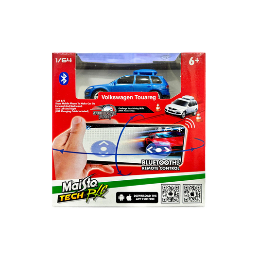 Maisto to Tech R/C Volkswagen Touareg Car Bluetooth Remote Control 1/64 scale (blue)