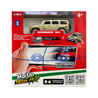 Maisto to Tech R/C Hummer H3 Car Bluetooth Remote Control 1/64 scale