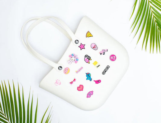 Crocs - big beach bag with jibbitz