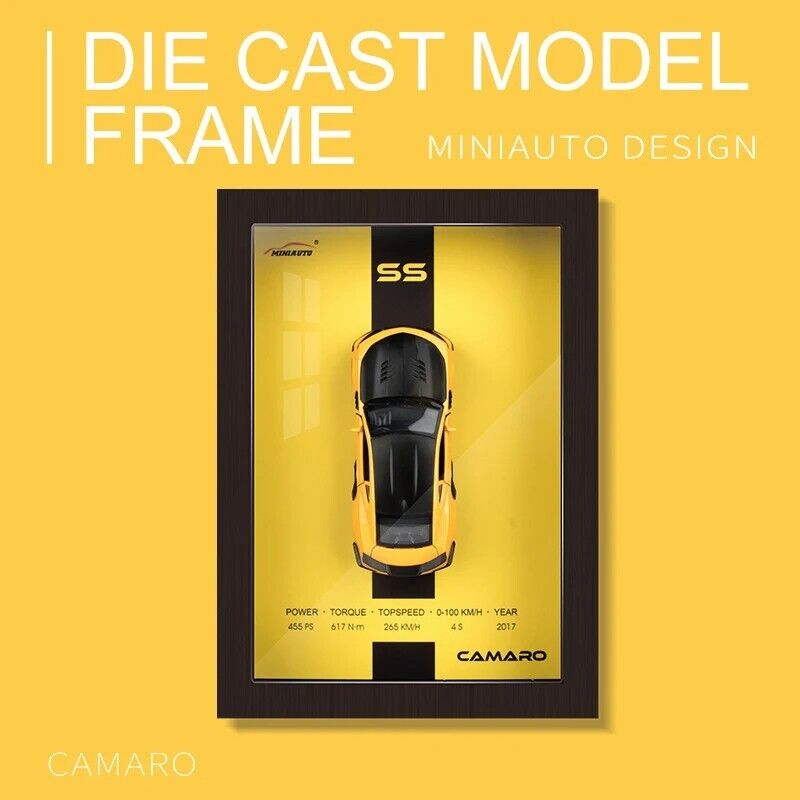 Premium Framed die cast Car Model 1:32 – 3D Wall Decor For Auto Enthusiasts, Unique Models