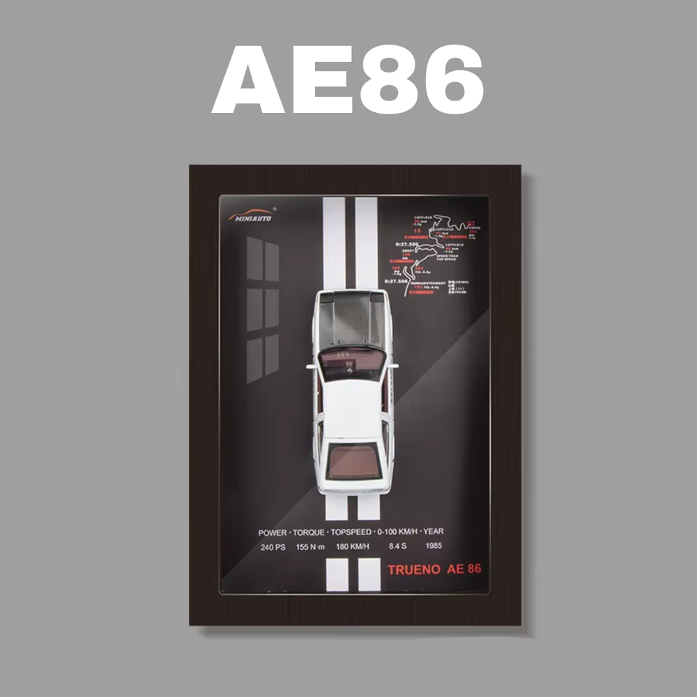 Premium Framed die cast Car Model 1:32 – 3D Wall Decor For Auto Enthusiasts, Unique Models