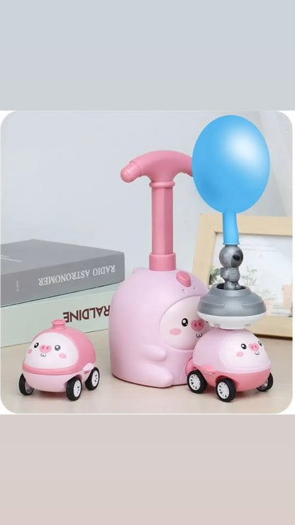 Balloon Powered Car Set Creative Cute Aerodynamic Car Toy