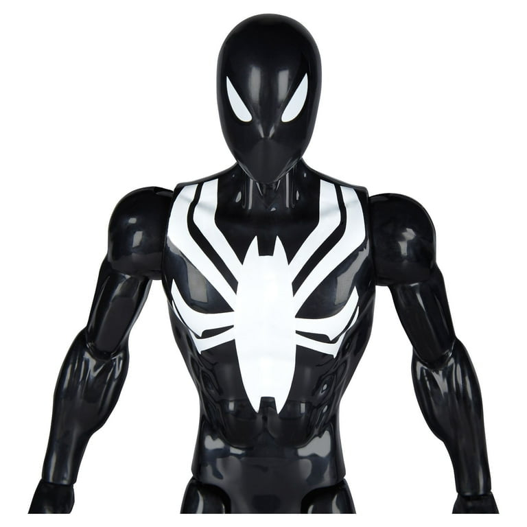 Spider-Man Titan Hero Series Web Warriors: Black Suit Spider-Man Action Figure