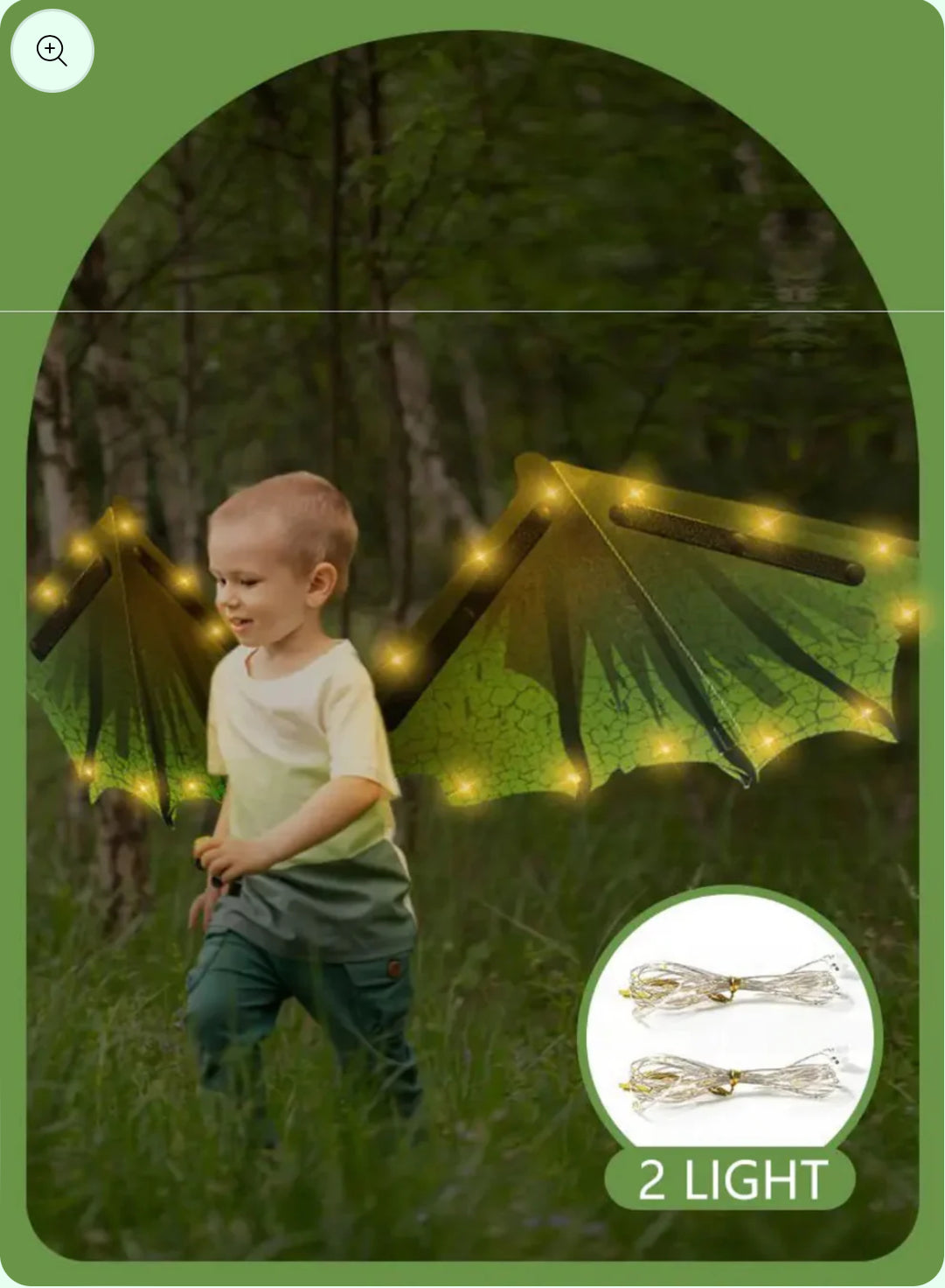 Dinosaur Auto Wings 🦖 - Electric, Musical with Glowing Lights