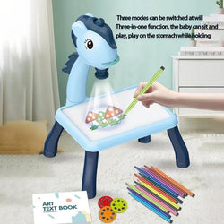 Drawing Projector Table, Plastic Creativity Manual Ability 24 Patterns Projector Painting Board for Early Learning Art - Kidspark