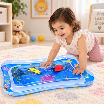Interactive Water Play for Sensory Stimulation and Fun Tummy Time