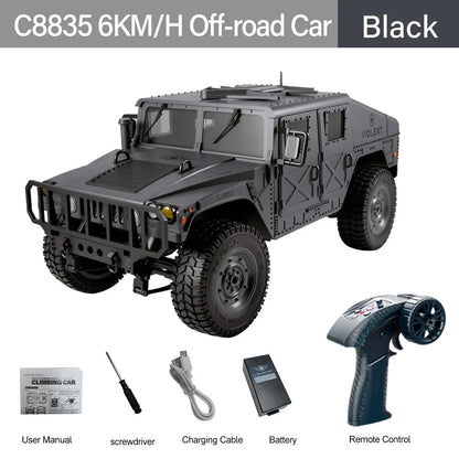 JJRC C8835 1:16 4WD RC Military Jeep with LED Lights