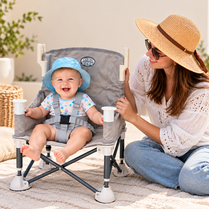 Kidspark Beachy High chair | food tray | very portable | canopy | detachable | EU standard quality