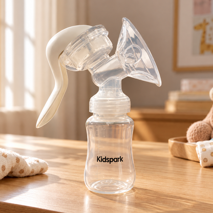 Kidspark cozy Manual breastpump | BPA free | Anti Backflow | 180 ml