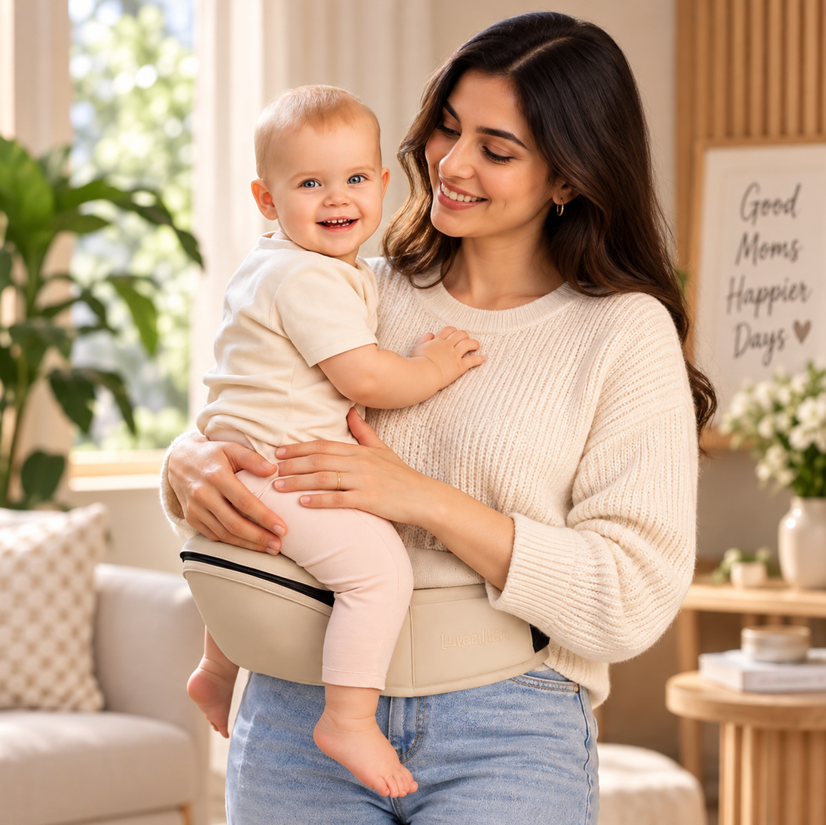 Kidspark lift hip seat baby carrier | ergonomic hip seat | storage