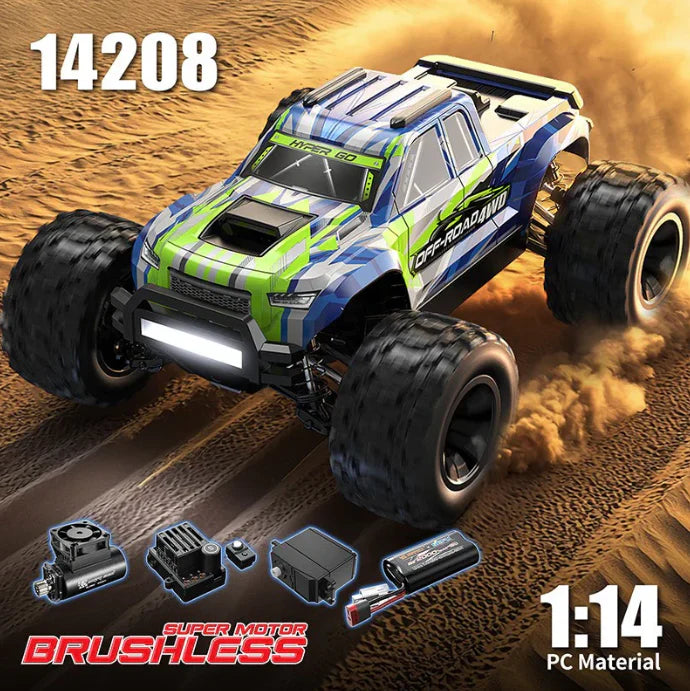 MJX Hyper Go 14208 1:14 Brushless RC Car 41km/h – Kidspark
