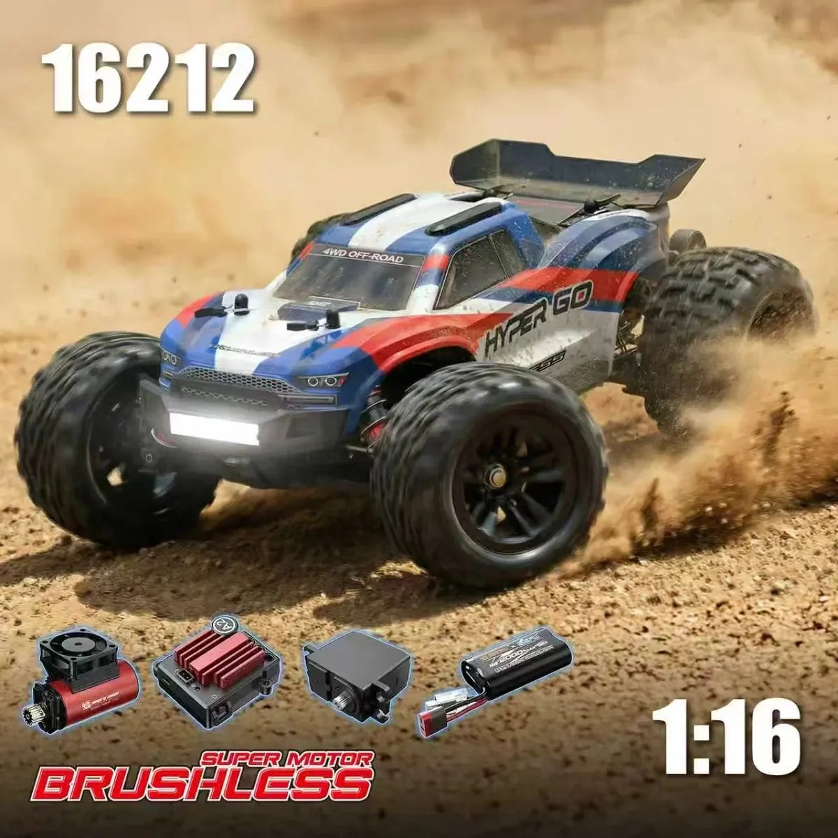 MJX Hyper Go 16212 1:16 Brushless RC Car 4WD 42kmph