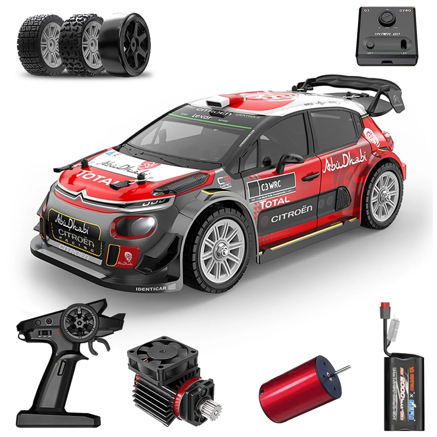 MJX Hyper Go 7303DC 1:7 WRC C3 RC Car – Kidspark
