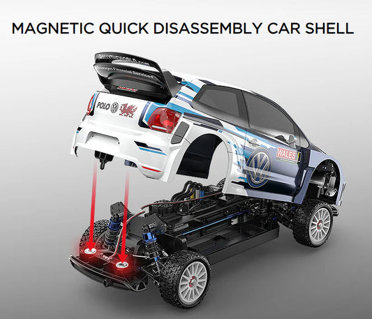 MJX Hyper Go 10304DC 1:10 Volkswagen Polo R WRC Brushless RC Rally Car – 70km/h 3S RTR