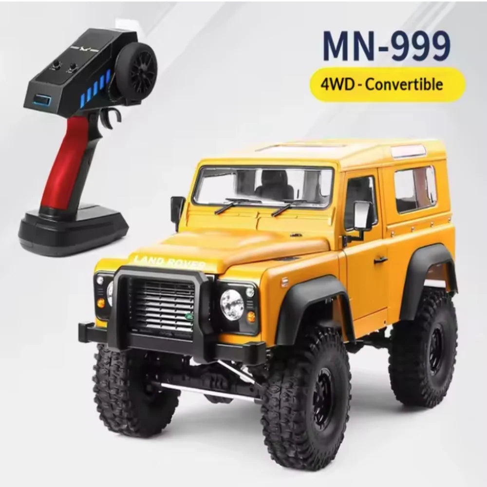 MN Model MN999 1:10 D90 Defender 4WD RC Crawler with 3-Speed Transmission & Metal Drivetrain