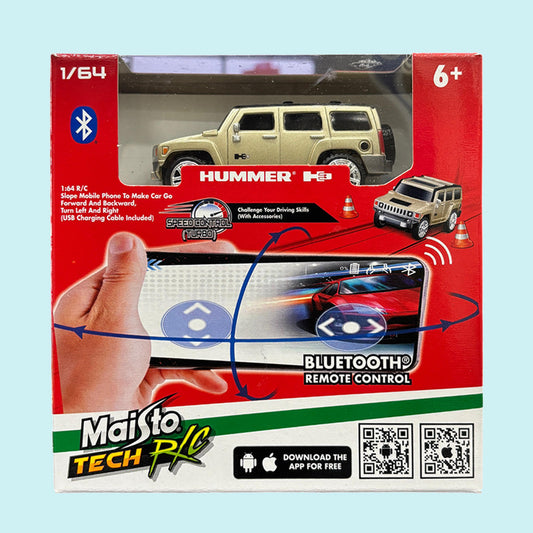 Maisto to Tech R/C Hummer H3 Car Bluetooth Remote Control 1/64 scale