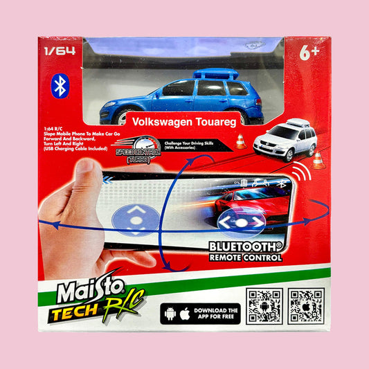 Maisto to Tech R/C Volkswagen Touareg Car Bluetooth Remote Control 1/64 scale (blue)