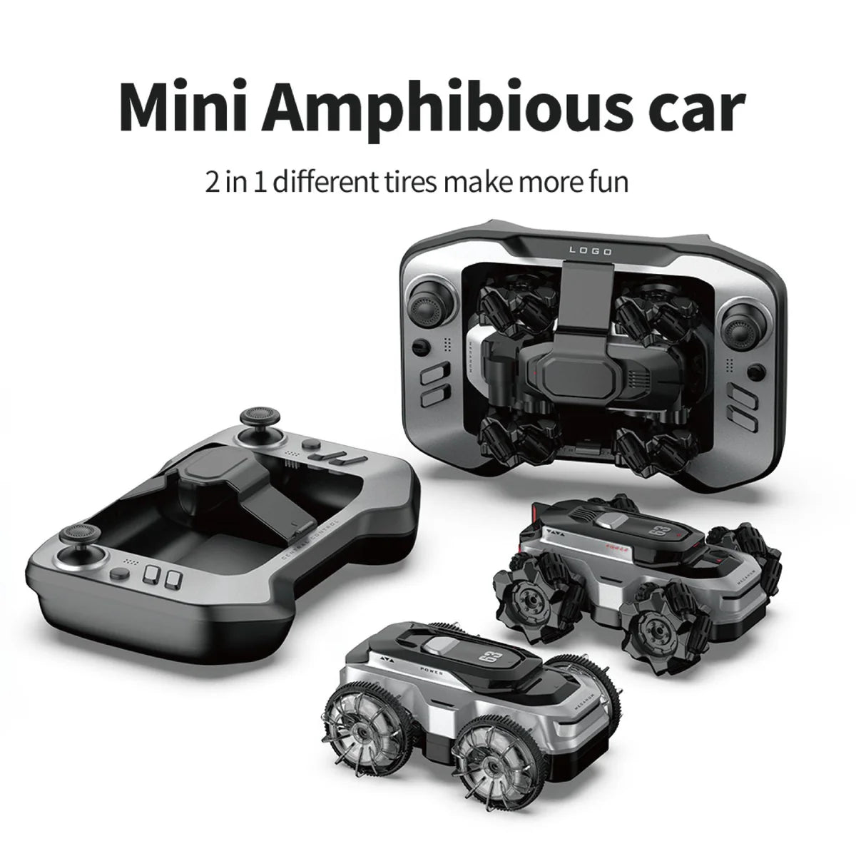Mini Amphibious 2624 Water and Land RC Car 360-Degree Rotation