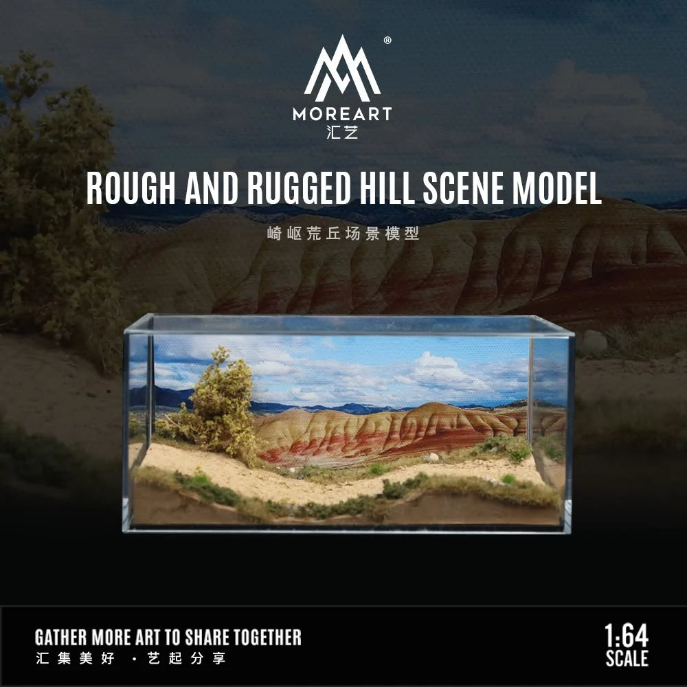 MoreArt MO901319 1:64 Rough and Rugged Hill Scene Diorama Garage