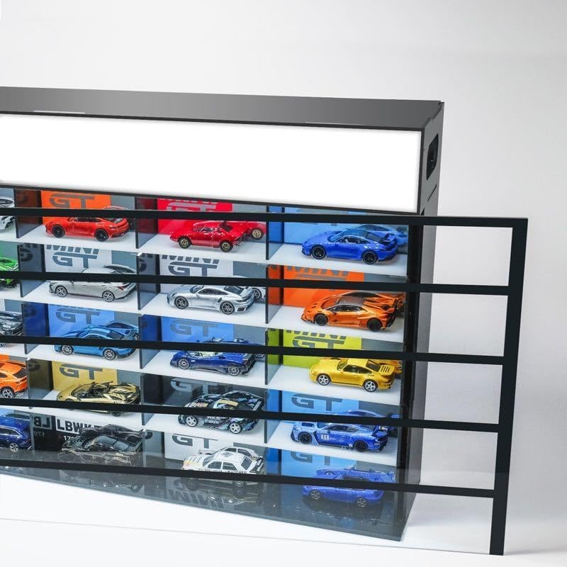 MINI GT LED Display Garage for 1:64 Scale Die-Cast Cars Premium Acrylic Showcase