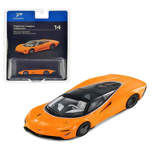PosterCars 1:64 McLaren Speedtail | Hypercar League Collection No.14 Blister Pack