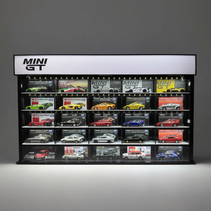 MINI GT LED Display Garage for 1:64 Scale Die-Cast Cars Premium Acrylic Showcase