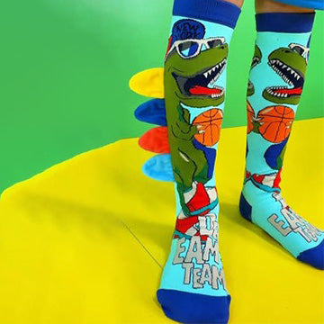 Premium quality Dino 3D knee high socks