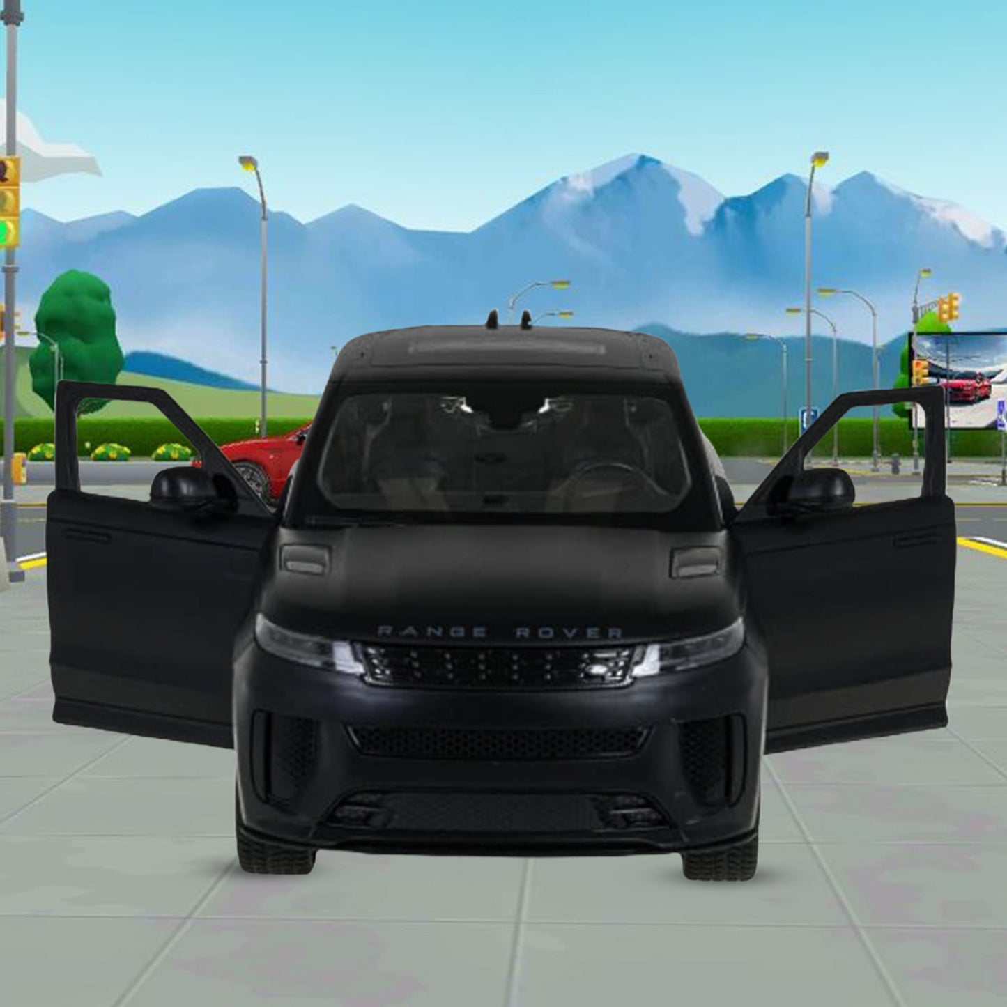 RASTAR 1:14 R/C Range Rover Sport SV black remote control car