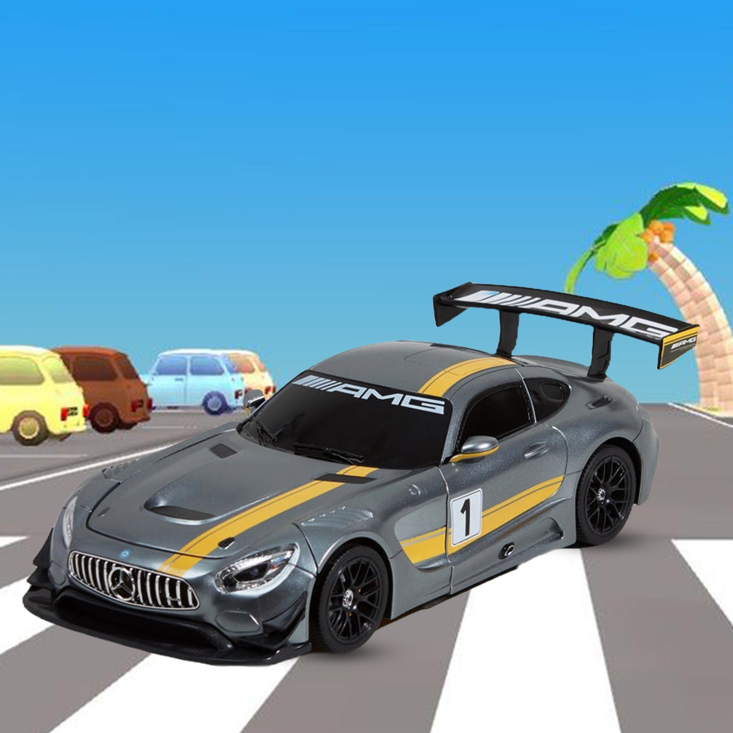 RASTAR mercedes SLS AMG R/C Roboterauto 1:14 transformable remote controlled car