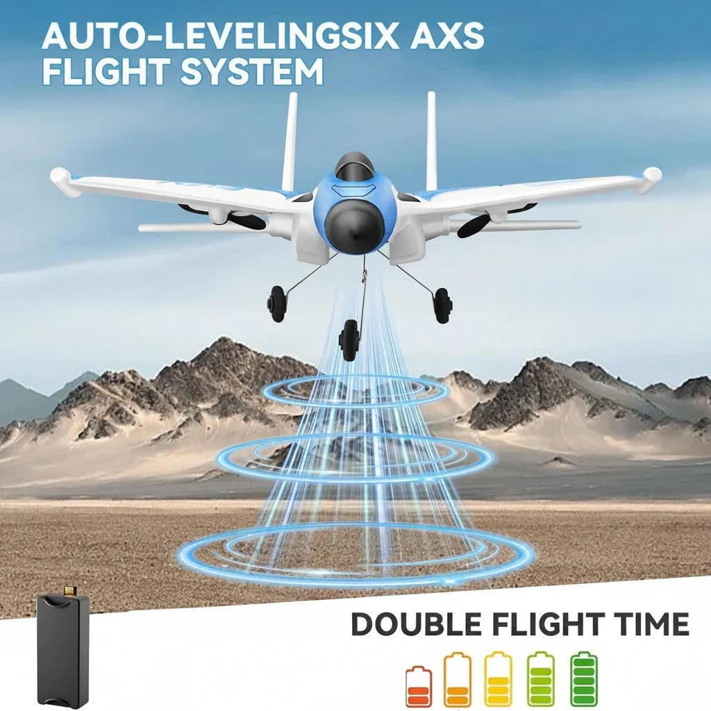 4DRC G1 RC Fighter Jet Airplane with 6-Axis Gyro Stabilizer & 1 Battery