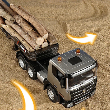 Huina 1318 1:24 RC Flatbed Lowbed Trailer with 9 CHannel