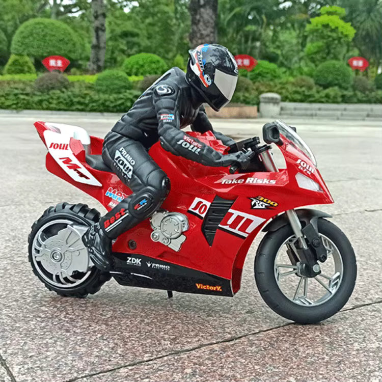 Stunt Bike HL-802 1:6 RC Motorcycle with 6-Axis Gyroscope and LED Lights