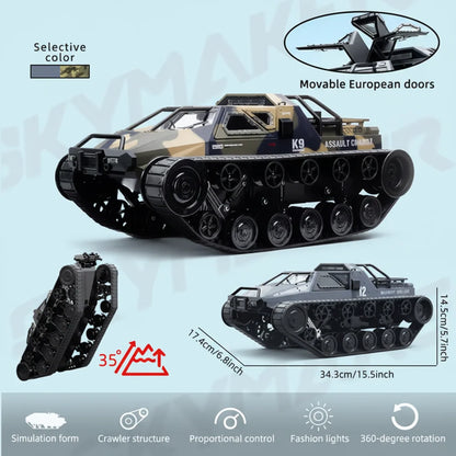 JJRC C8812 MAX 1:12 RC Tracked Drifting Off-Road Vehicle 360° Rotation