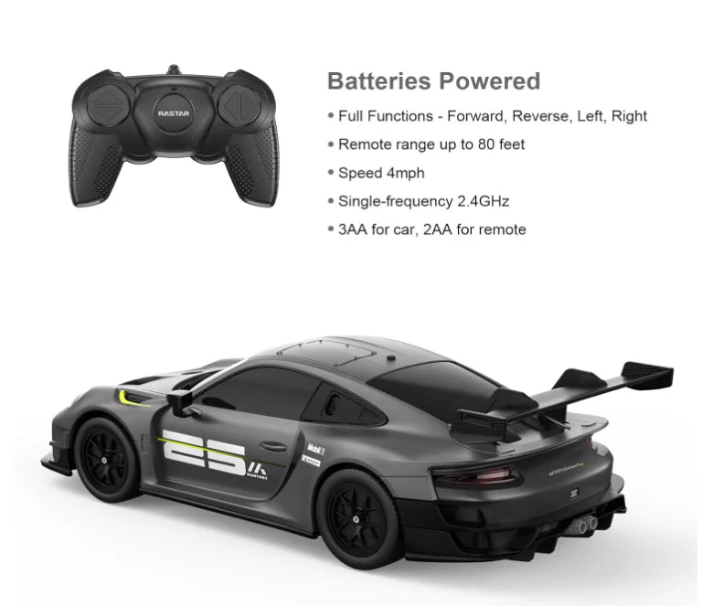 Rastar 99700 1:24 Porsche 911 GT2 RS RC Car