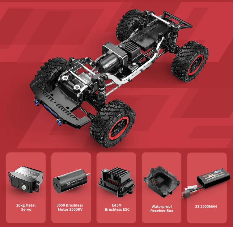 MJX H12P 1:12 Ford Bronco RTR Crawler 3650 Brushless