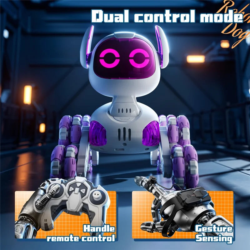 4DRC Y9 RC Robot Dog 8 Wheels Stunt Toy with Gesture Control
