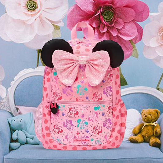 Smiggle - 16 inch Premium 3D pink Minnie Backpack