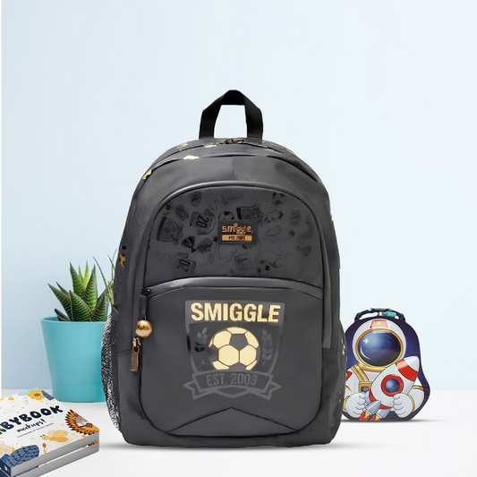 Smiggle - 16 inch Premium Gold-Football Backpacks
