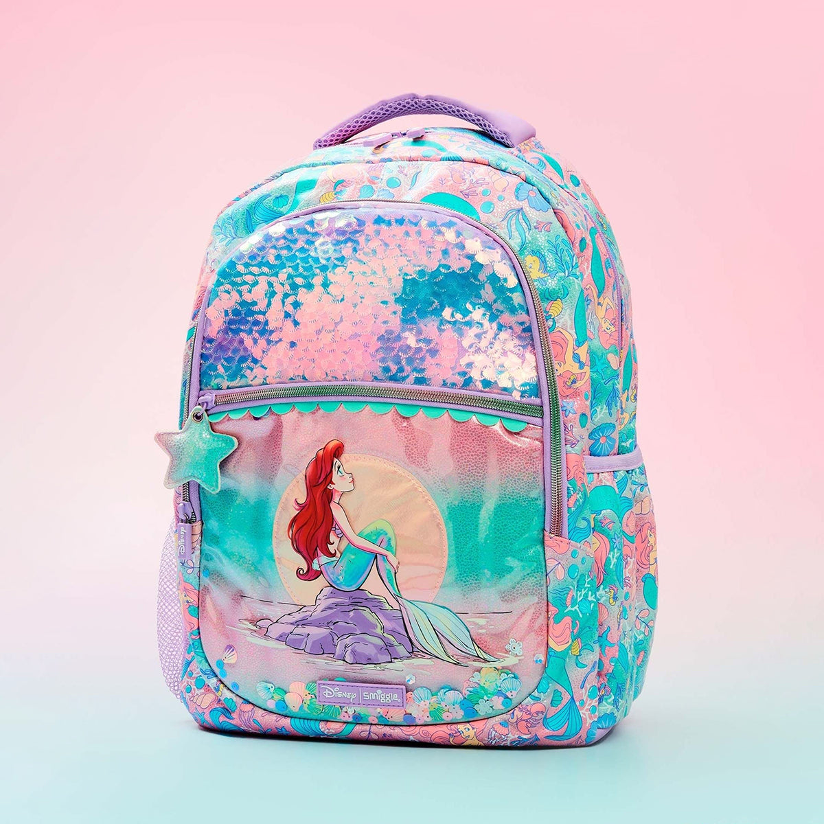 Smiggle - 16 inch Premium Disney Mermaid Backpacks