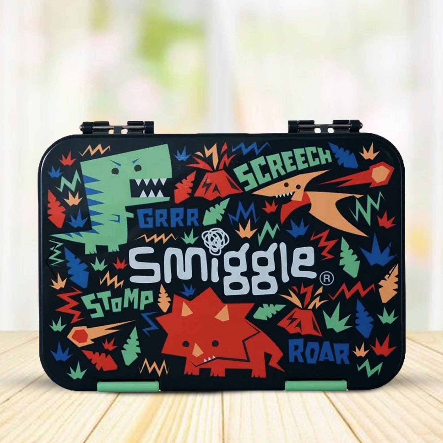 Smiggle Jungle Happy Medium Bento 758 ML Lunchbox | Leakproof