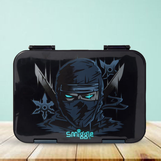 Smiggle ninja Happy Medium Bento 758 ML Lunchbox | Leakproof