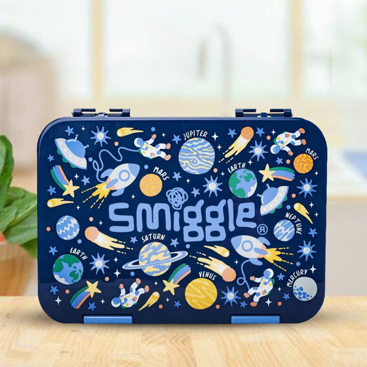 Smiggle space Happy Medium Bento 758 ML Lunchbox | Leakproof