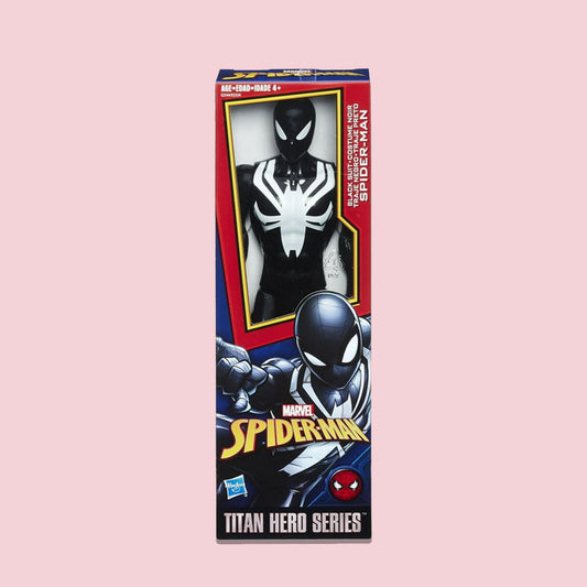 Spider-Man Titan Hero Series Web Warriors: Black Suit Spider-Man Action Figure