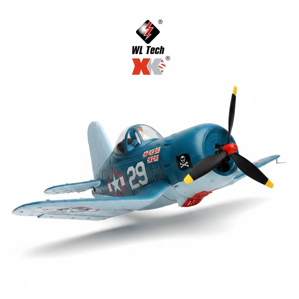 WLtoys XK A500 F4U Corsair 2.4GHz 6CH RC Airplane with 3D/6G Flight Mode & Gyroscope – 1 Battery