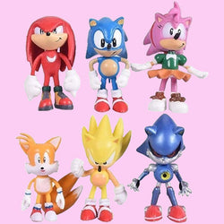 Sonic the hedgehog family figure set