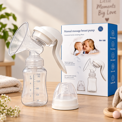 Kidspark cozy Manual breastpump | BPA free | Anti Backflow | 180 ml