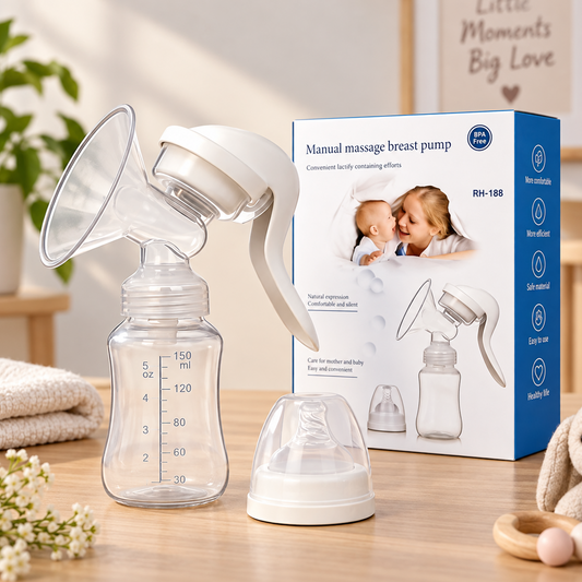 Kidspark cozy Manual breastpump | BPA free | Anti Backflow | 180 ml