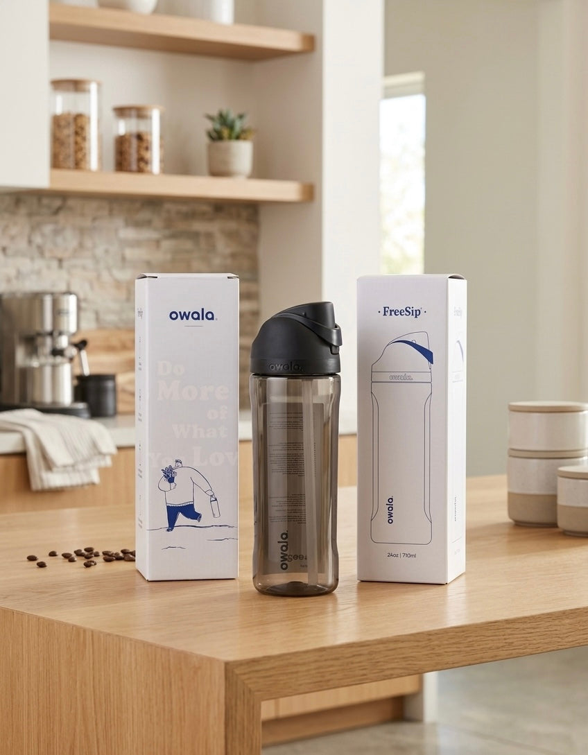 Owala Very very dark | Tritan plastic water bottle | 24 oz